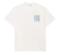 BRAND NEW Lacoste Crocodile Blur Graffiti S/S Tee Flour / Limestone
