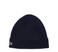 Lacoste Ribbed Wool Hat Size One size Midnight Blue