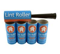 Brand New - LINT ROLLER + 5 STICKY REPLACEMENT HEADS - Easy to Use Lint Roller - Pet Hair & Fluff Remover - Simply Removes the Dust / Dirt & Animal Hairs from Clothing & Furniture