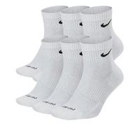 Brand New Men's Women's NIKE Cushioned Ankle socks 6 Pack White size UK 8-12