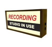 Brand New Minor Cosmetic Damage Light Box Recording Studio In Use | Illuminated Light Up LED Room Sign | Retro Sound Studio Design | DJ Social Media Influencer Lighting Gift