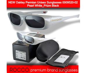 BRAND NEW Oakley Permian Unisex Sunglasses 0009520-02 Pearl White_Prizm Black