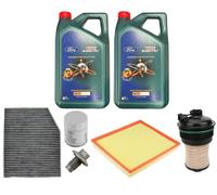 BRAND NEW QUALITY FORD TRANSIT CUSTOM 2021 2.0L ECOBLUE SERVICE KIT CASTROL OIL