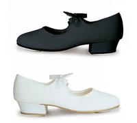 Roch Valley Tap Dance Shoes LHC – Low Heel Canvas – Black Size 5L UK / 38 EU