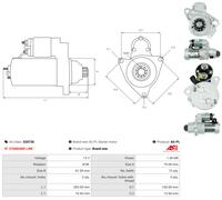 AS-PL S2073S Starter motor