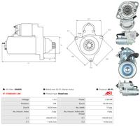 Brand New Starter Motor 12V 2kW 15T for DOOSAN OE 031013180