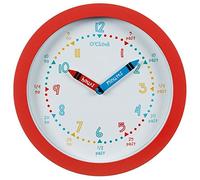 Brand New Style brilliant and handy clock Learn to Tell the Time Wall Clock - Red