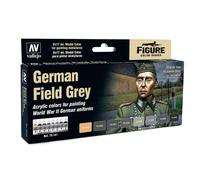 Brand New Vallejo Color Set, German Uniform Gray, WWII, 8x17ml Article 70181