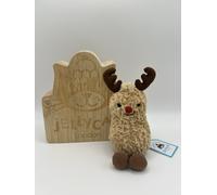 Brand New With Tags 100% Genuine Jellycat Amuseables Peanut Reindeer