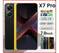 Brand New X7 Pro Smartphone 5G Original 7.0inch 22G 2TB Mobile Phones 8000mAh Dual Global Version Android 15 Unlocked Cell Phone Green