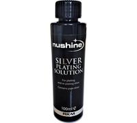 Brand Nushine Silver Plating Solution 100Ml - Permanently Plate Pure Silver Onto Worn Silver, Brass, Copper And Bronze Only