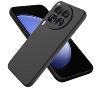 BRAND SET Case for Tecno Camon 30 Premier Liquide Silicone Phone Case,with Microfiber Cloth Lining Cushion Soft Touch Protective Cover for Tecno Camon 30 Premier-Black