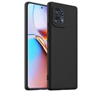 BRAND SET Magnetic Silicone Case for Motorola Edge 40 Pro Compatible with All Mag-Safe Accessories - Built-in Magnets, Soft Grip Silicone for Motorola Edge 40 Pro Phone Cover (Black)