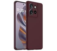 BRAND SET Magnetic Silicone Case for Motorola ThinkPhone 25 Compatible with All Mag-Safe Accessories - Built-in Magnets, Soft Grip Silicone for Motorola ThinkPhone 25 Phone Cover (Plum)