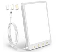 BRAND SET SAD Lamp 10,000 Lux Light Therapy Lamp - Full Spectrum Daylight Sun Lamp with 3 Colour Temperatures, Timer & Memory Function, Portable Touch Control Lamp for Home, Office & Travel