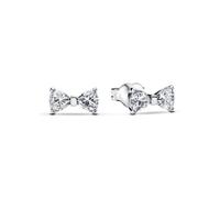 Brand Sterling Silver Sparkling Small Bow Stud Earrings 293542C01