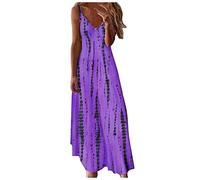 Brand Summer Beach Dresses for Women - UK V-Neck, Sleeveless Maxi Plus Size Casual Holiday Sundress, Boho Floral Print Dress, Ladies Elegant Loose Tunic & A-Line Swing Swing Dress Clearance