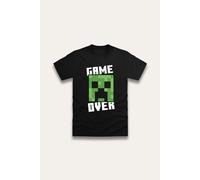 Brand Threads Boy's Minecraft T-shirt in Black | Size: 10-11 Years Brand Threads Black 10-11 Years