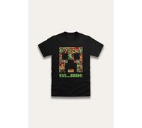 Brand Threads Boy's Minecraft T-shirt in Black | Size: 11-12 Years Brand Threads Black 11-12 Years