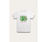 Brand Threads Boy's Minecraft T-shirt in White | Size: 11-12 Years Brand Threads White 11-12 Years