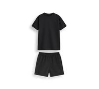 Brand Threads Boys Pyjamas Shorts Set Plain Cotton Blend Short Sleeve Top and Shorts Summer Sleepwear in Four Colours for Boys and Girls Ages 3 to 12 Years Pink