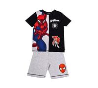 Brand Threads Boys Spiderman Short Pyjamas (as8, age, 7_years, 8_years, regular) Multicoloured