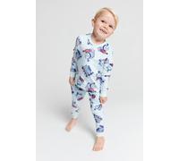 Brand Threads Boy's Thomas the tank AOP Twosie in Blue | Size: 4-5 Years Brand Threads Blue 4-5 Years