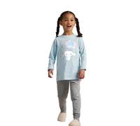 Brand Threads Cinnamoroll Girls Pyjamas - Long Sleeve Blue Pyjama Set | Official Sanrio | Soft Cotton | Kids | Ages 1-12 Years | Comfortable Fit