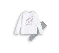 Brand Threads Cinnamoroll Girls Pyjamas - Long Sleeve White Pyjama Set | Official Sanrio | Soft Cotton | Kids | Ages 1-12 years | Comfortable Fit