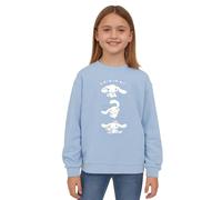 Brand Threads Cinnamoroll Girls Sweatshirt - Sky Blue Crewneck Jumper | Official Sanrio | Soft Cotton | Ages 1-12 years | Cosy Fit | Machine Washable