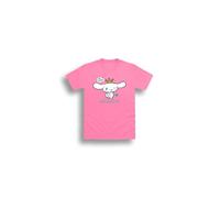 Brand Threads Cinnamoroll Girls T-Shirt - Short Sleeve, Casual Graphic Tee | Pink | Cotton Blend | Kids & Teens | 9-17 Years | Machine-Washable