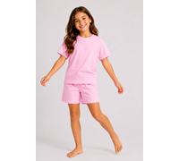 Brand Threads Essentials Short Pyjama Set in Pink | Size: 7-8 Years Brand Threads Pink 7-8 Years