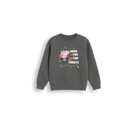 Brand Threads George Pig Boys Sweatshirt, Halloween Charcoal Jumper - Cotton Rich Kids Graphic Top, Crew Neck Warm Outfit For Boys - Ages 1-8 Years - Breathable, Easy Care, Everyday Wear