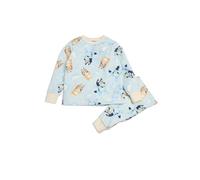 Brand Threads Girls' Bluey Fleece Pyjama Set - Soft and Cosy All-Over Print Long-Sleeve Top and Bottoms | Bluey Nightwear for Toddlers (Ages 1-5) (UK, Age, 3 Years, 4 Years, Regular, Standard, Blue)