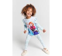 Brand Threads Girl's Frozen Pyjama Set in Blue | Size: 2-3 Years Brand Threads Blue 2-3 Years