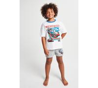 Brand Threads Hot Wheels Short Pyjama Set in White | Size: 4-5 Years Brand Threads White 4-5 Years