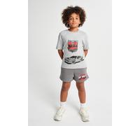 Brand Threads Hot Wheels T-Shirt & Shorts Set in Grey | Size: 7-8 Years Brand Threads Grey 7-8 Years