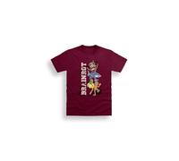 Brand Threads Italian Brainrot Kids T-Shirt - Short Sleeve, Crew Neck Graphic Tee | Maroon | 100% Cotton | Kids | 9/10-16/17 Years | Machine-Washable