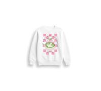 Brand Threads Ladies Matcha Latte Graphic Sweatshirt - Cosy Crew-Neck Jumper For Women - Cotton-blend, Soft Brushed Interior, Rib Trims, Easy-Care Everyday Layer - Women's Loungewear