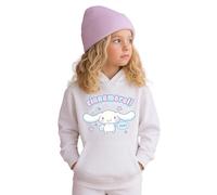 Brand Threads Sanrio Cinnamoroll Kids’ Hoodie - White Cotton Hooded Sweatshirt with Cute Character Print & Kangaroo Pocket | Soft 100% Cotton | Ages 1-13 Years