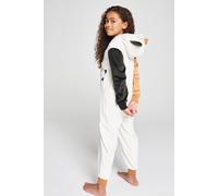 Brand Threads Squishmallows Fleece All-In-One in White | Size: 8-9 Years Brand Threads White 8-9 Years