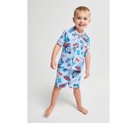 Brand Threads Thomas The Tank Short Pyjama Set in Blue | Size: 4-5 Years Brand Threads Blue 4-5 Years