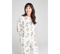 Brand Threads Women's Winnie the Pooh Fleece Twosie Pyjama Set in Cream | Size: Medium Brand Threads Cream M
