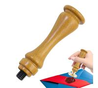 Brand Wax - Wood Seal Vintage Craft Knob | Classic Replacement Wooden Stamps, Screw Holder for Envelopes, Stationery Letters Items