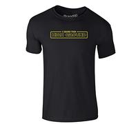 Brand88 I Have The High Ground, Adults T-Shirt - Black/Yellow M