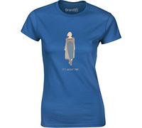 Brand88 It's About Time, Ladies T-Shirt - Royal Blue XL = 12-14