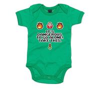 Brand88 It's Dangerous to Go Alone, Baby Grow - Kelly Green 0-3 Months