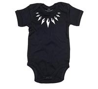 Brand88 Panther Costume, Baby Grow - Black/White 6-12 Months