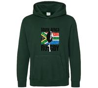 Brand88 South Africa Rugby Flag, South African Flags Gifts Adults Printed Hoodie-Pouch Pocket Pullover Hooded Top Unisex, Bottle, Small
