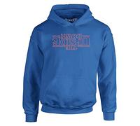 Brand88 - "The Upside Down Novelty Pullover Kids Winter Hoodie for Boys and Girls - Long Sleeve Hoody Jumper - Royal Blue 12-13 Years